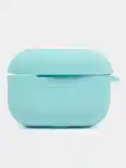 Бирюзовый чехол для наушников AirPods Pro 2, силиконовый, с карабином
