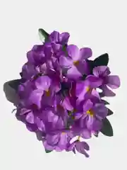 Аметистовый искусственные цветы. Фиалки (букет). Композиция