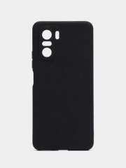 Чехол для Poco F3 (Поко Ф3), силиконовый, с защитой камеры