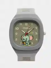 Серый часы наручные