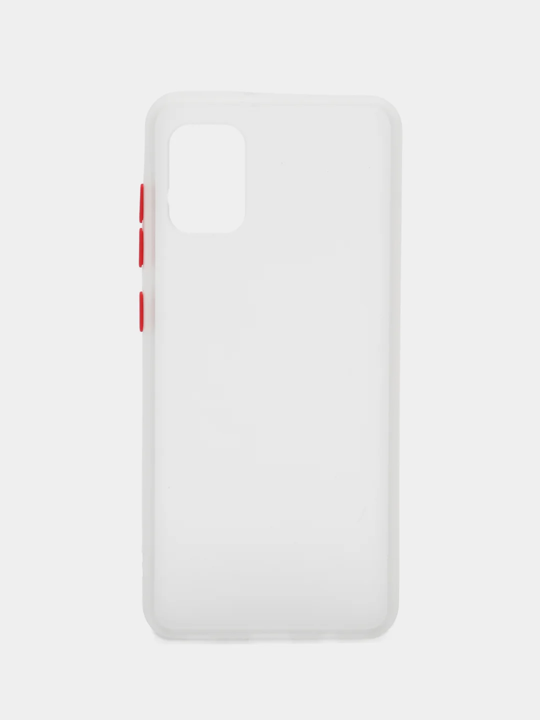 Белый чехол для Samsung A31 с окантовкой
