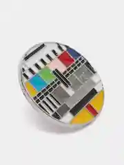 Серебряный значок "Настроечная сетка"