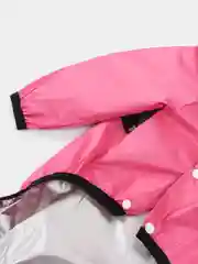Розовый одежда для собак, дождевик для собак, с капюшоном, комбинезон, плащ "The DogFace"