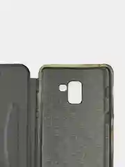 Черный чехол книжка Samsung Galaxy A8+ (A8 Plus) (SM-A730F), Самсунг Галакси А8+ (А8 Плюс)