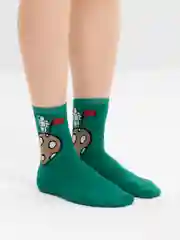 Лесной зеленый носки мужские, длинные