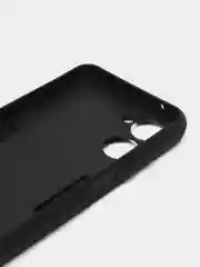 Угольный чехол для Realme 10 (Реалми 10), противоударный, с металлической подставкой-кольцом