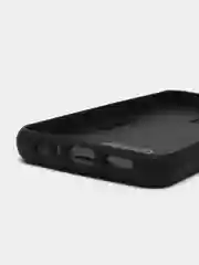 Угольный чехол для Honor X6 / Honor X8 5G, противоударный, с металлической подставкой-кольцом