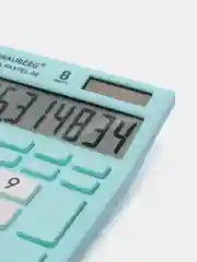 Калькулятор настольный электронный обычный Brauberg Ultra Pastel-08-lb, Компактный