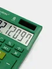 Калькулятор настольный электронный обычный Brauberg Ultra-08-gn, Компактный (154x115 мм)