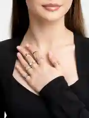 Серебряный кольца, набор 22 штуки