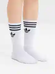 Носки мужские, высокие, плотные, белые, с принтом адидас, хлопок