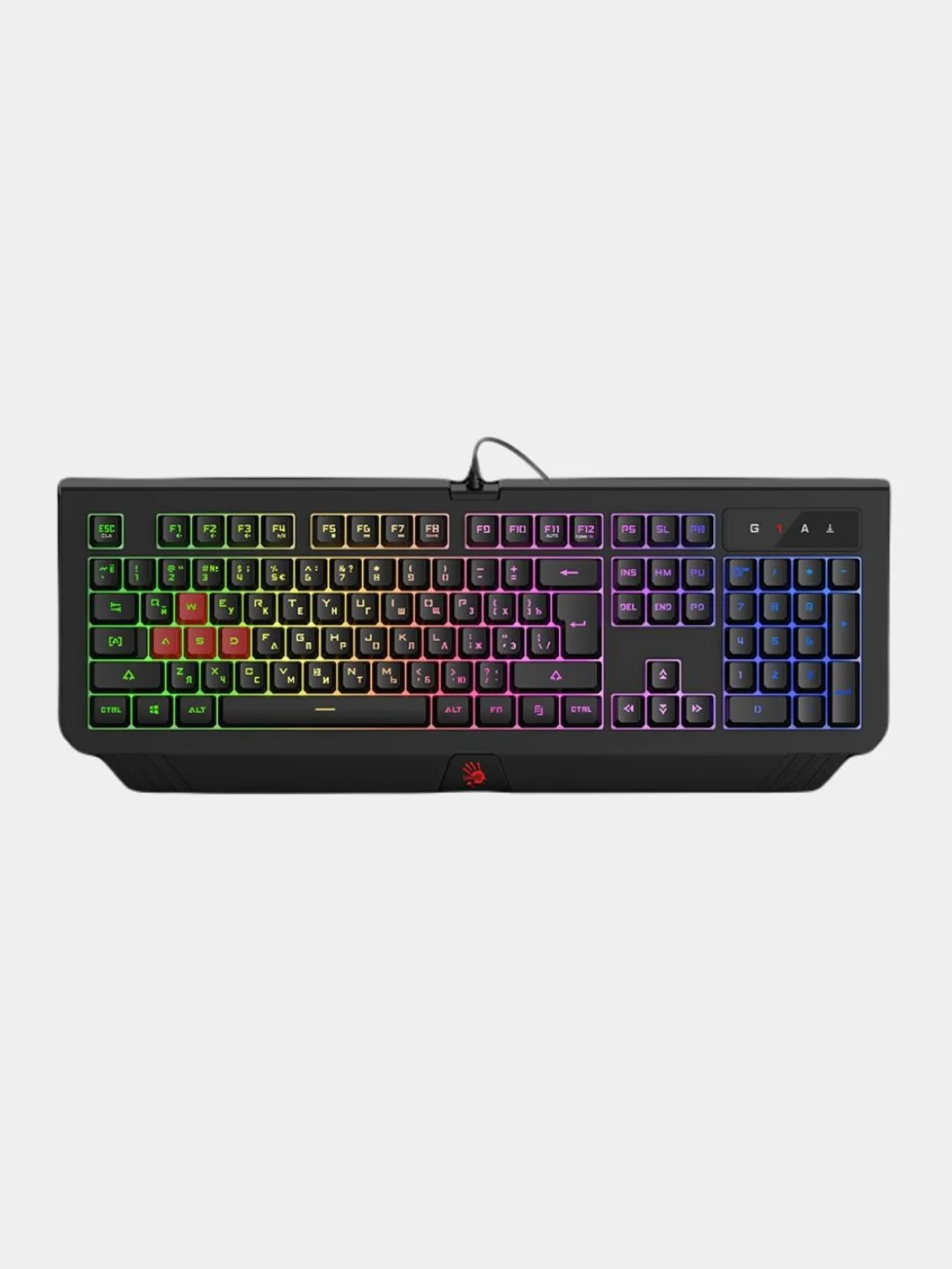 Игровая клавиатура A4Tech Bloody B120N, LED, с подставкой для запястий