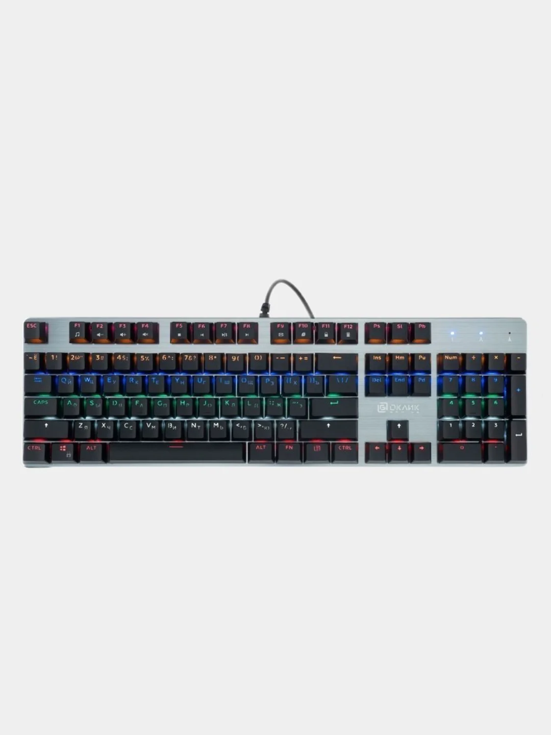 Серый игровая клавиатура Oklick 970G Dark Knight / 969G SHOTGUN, механическая