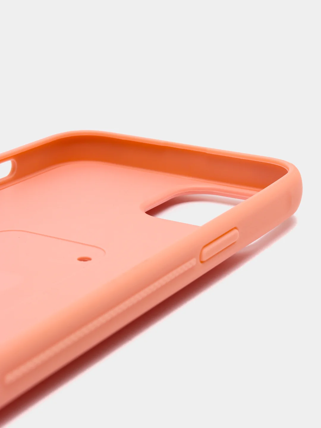 Пастельно-коралловый чехол iPhone 13 (6.1), 13 Pro Max (6.7) силиконовый под кожу с подставкой