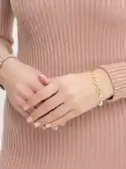 Браслет "LOVE" с жемчугом