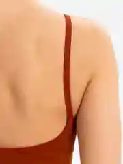 Терракотовый топ женский, базовый