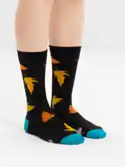 Угольный носки мужские, высокие, цветные, с принтом, хлопковые