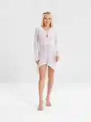 Пляжная вязаная женская туника