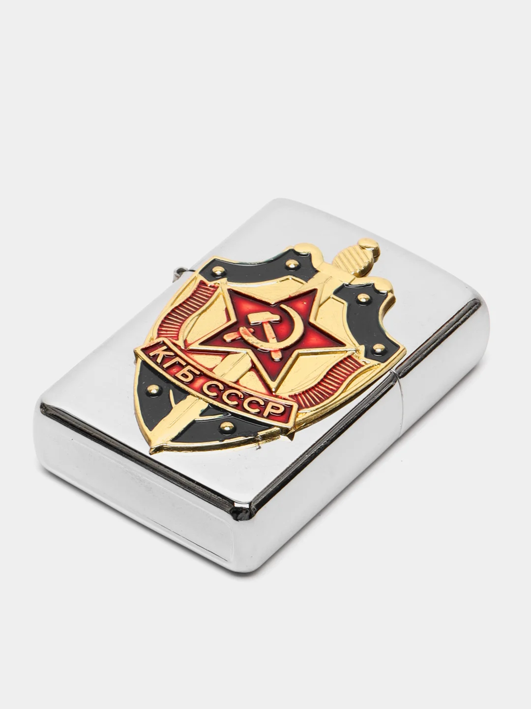 Красный бензиновая зажигалка "СССР Ленин", "КГБ"