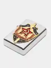 Красный бензиновая зажигалка "СССР Ленин", "КГБ"