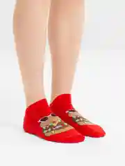 Красный мужские короткие носки с принтом еды 41-45
