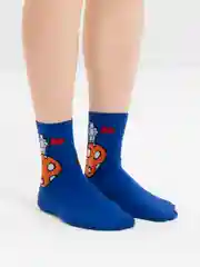 Лазурный носки мужские, длинные