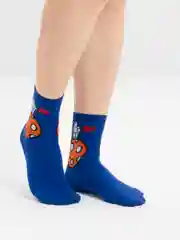 Лазурный носки мужские, длинные