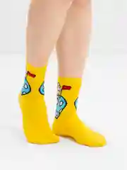 Горчичный носки мужские, длинные