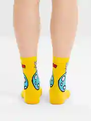 Горчичный носки мужские, длинные