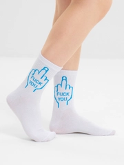 Носки с принтом "Fuck you"