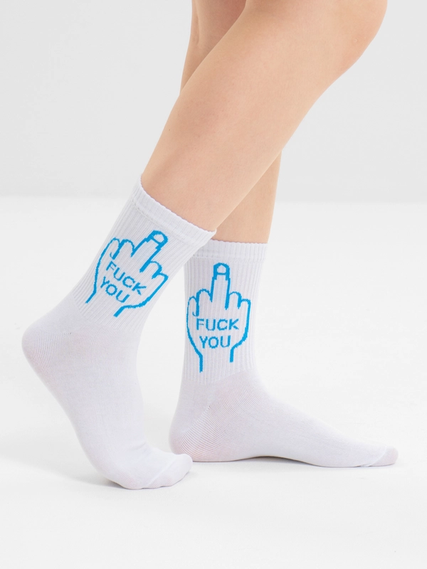 Носки с принтом "Fuck you"