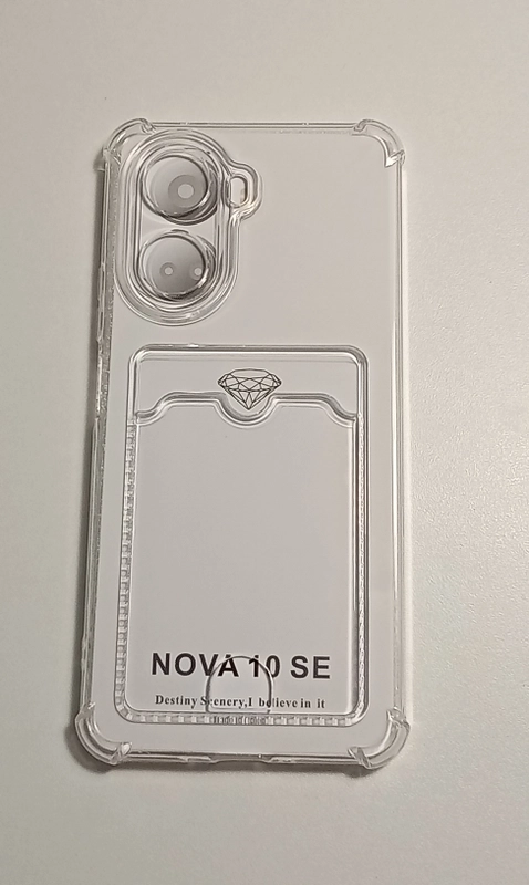 Чехол для Huawei Nova 10 SE , усиленные углы и карманом для пластиковой карты