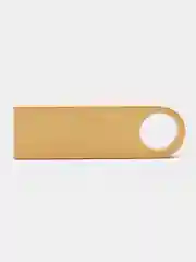 Золотой флешка USB 2.0, 5 объёмов, металлическая