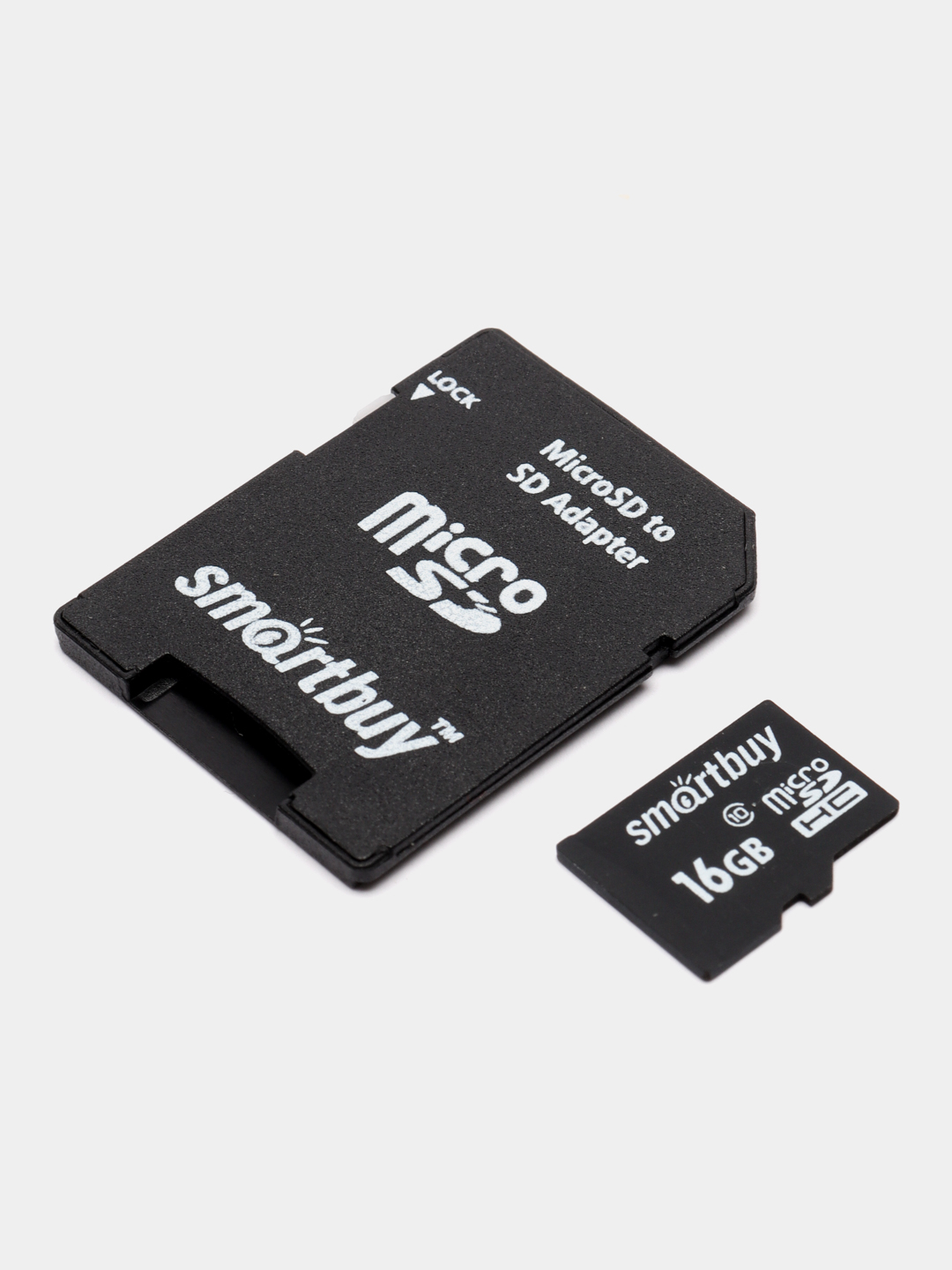 Карта памяти SmartBuy microSD 16/32/64/128GB+SD Class10 micro SD микросд  флеш карта купить по цене 520 ₽ в интернет-магазине Магнит Маркет