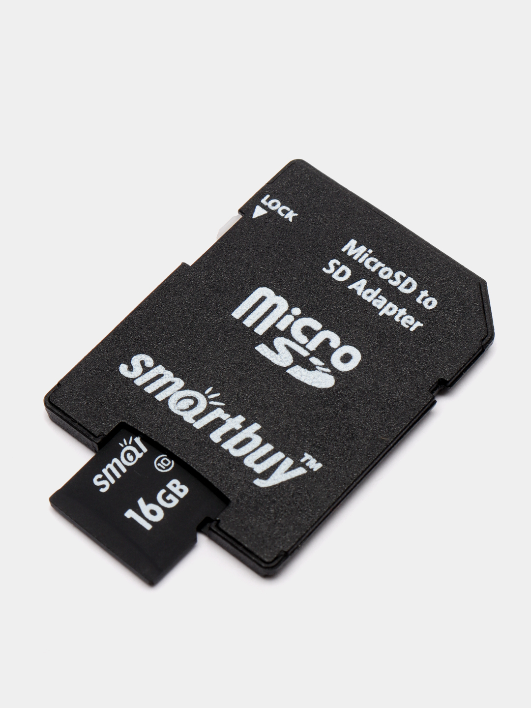 Карта памяти SmartBuy microSD 16/32/64/128GB+SD Class10 micro SD микросд  флеш карта купить по цене 520 ₽ в интернет-магазине Магнит Маркет