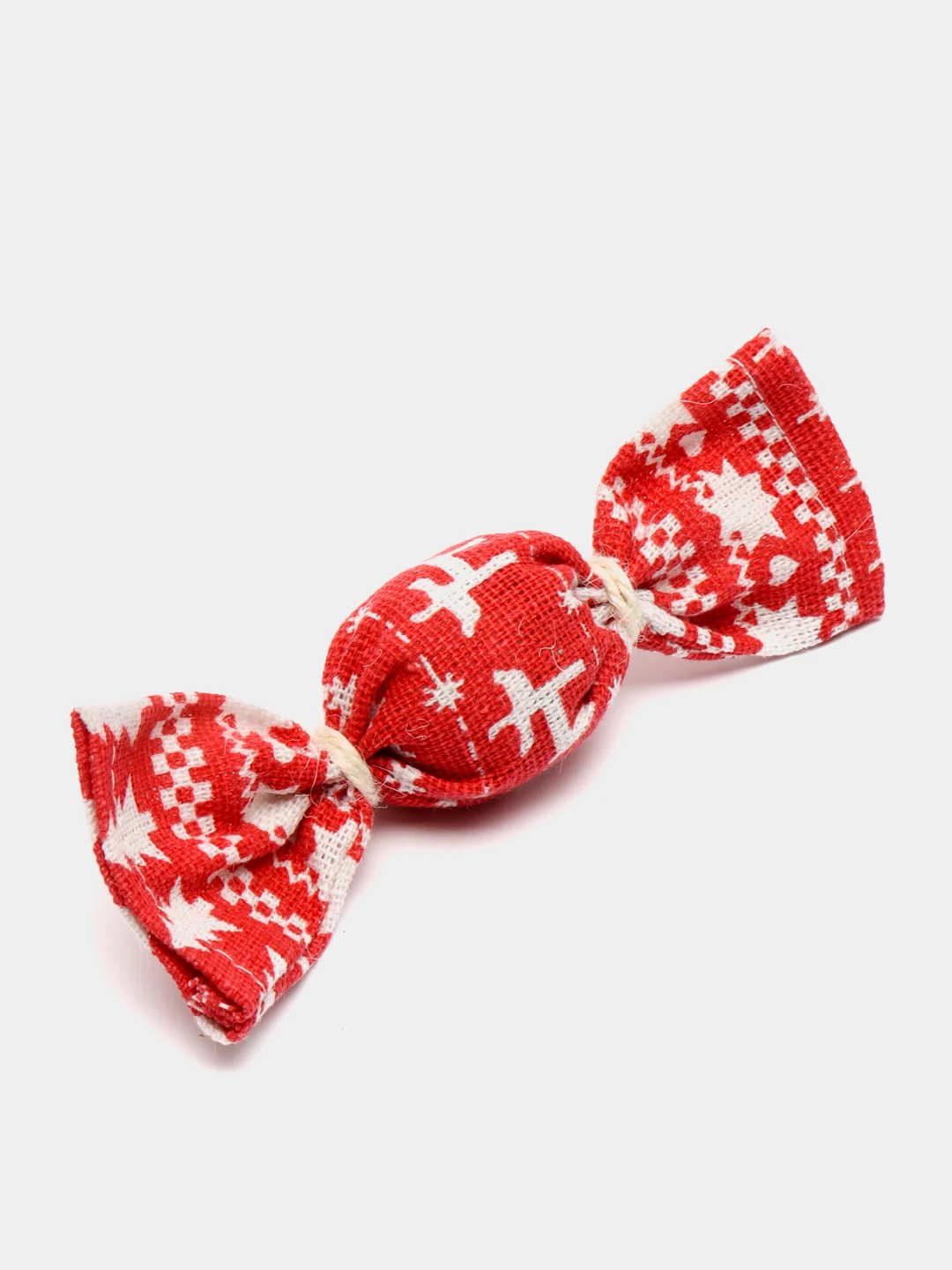 Красный игрушка для кошек "Конфета-колокольчик" с кошачьей мятой