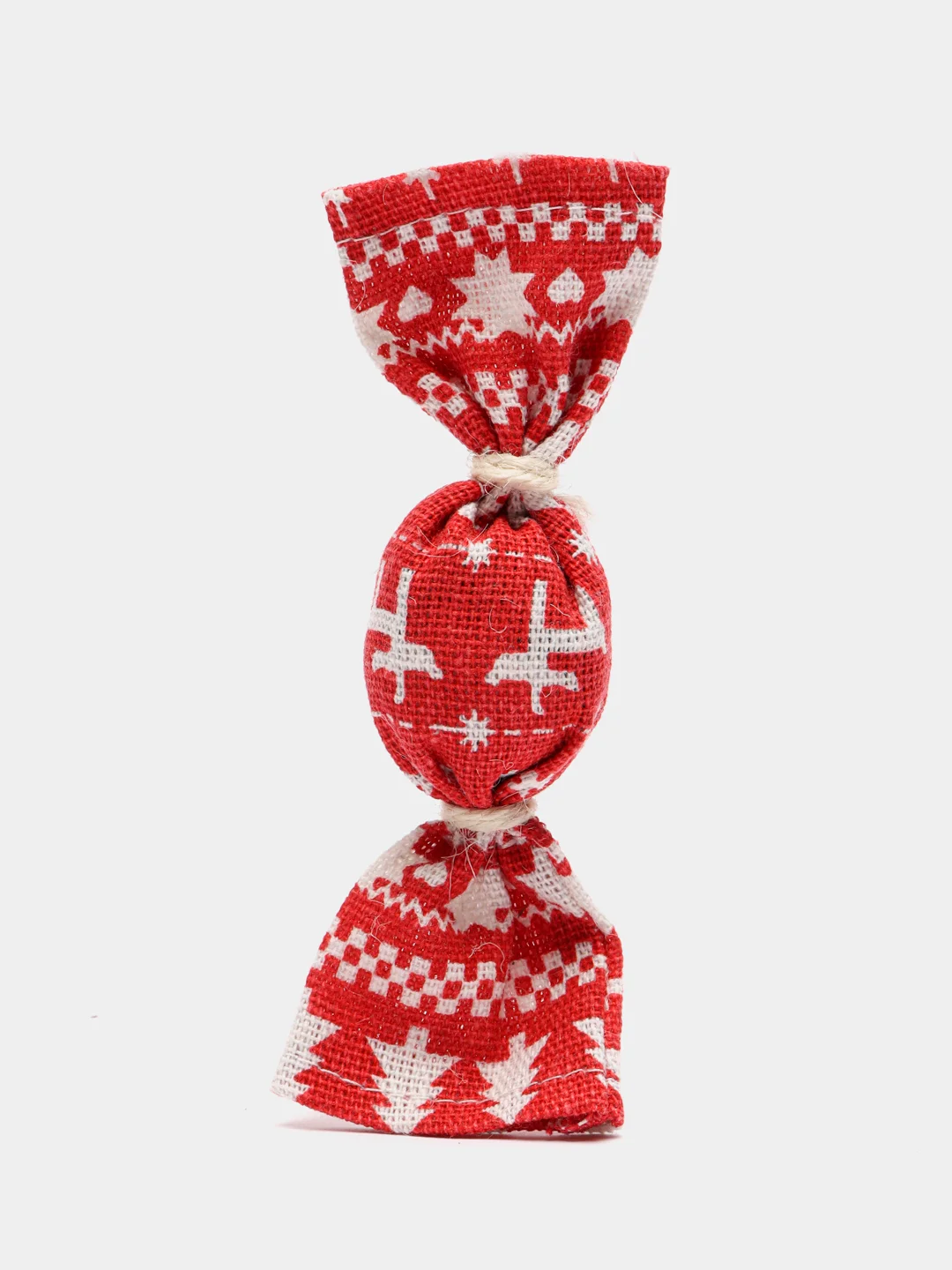 Красный игрушка для кошек "Конфета-колокольчик" с кошачьей мятой
