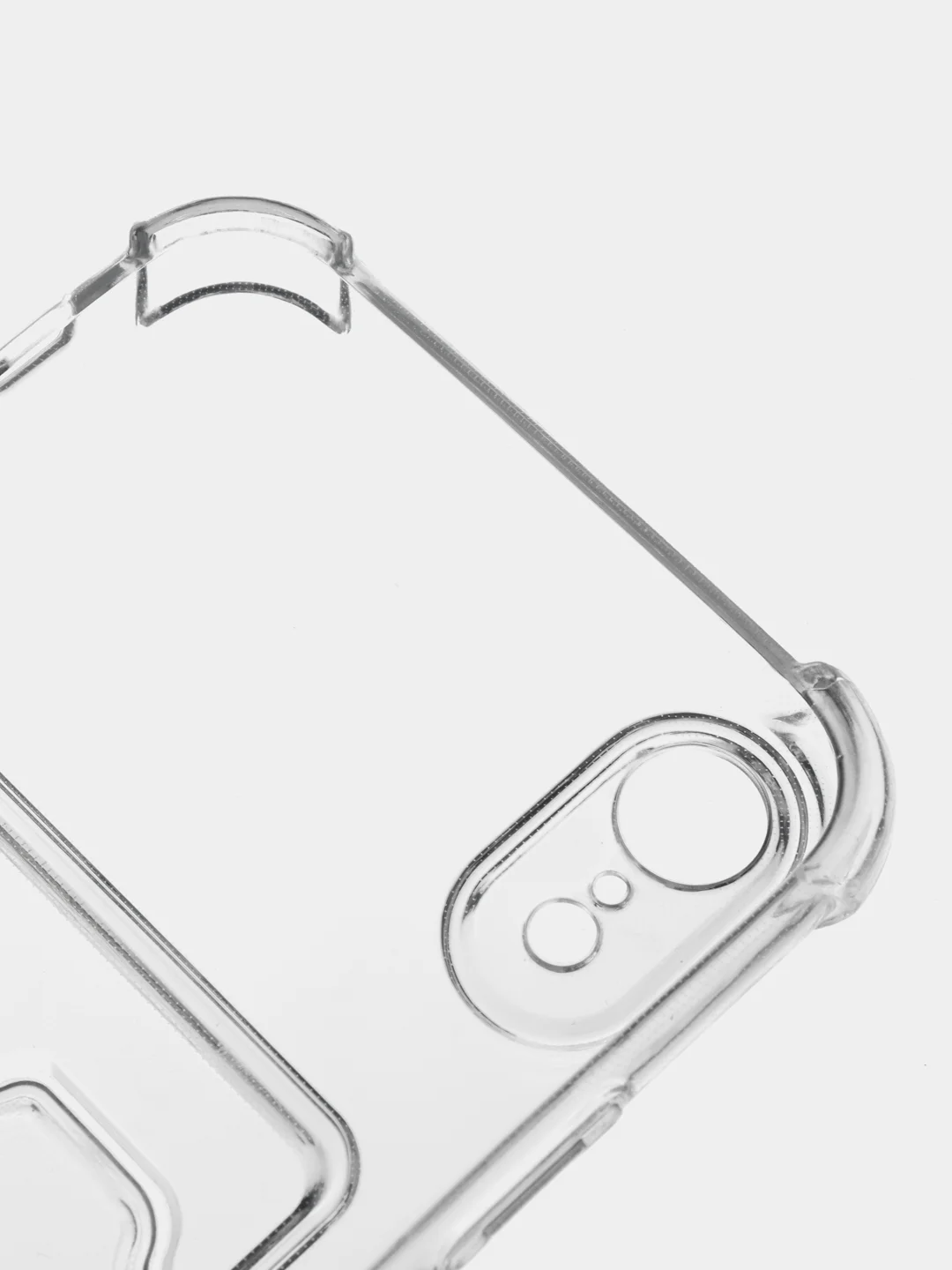 Чехол с карманом для карт iPhone 11/XR/12/13/XS/6s/7/8/SE/Pro/Max/Plus/mini, силиконовый