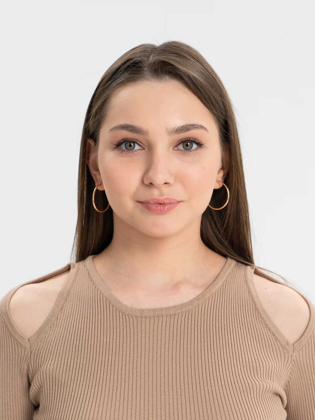 Золотой серьги кольца  КОНГО.Серьги XUPING JEWELRY