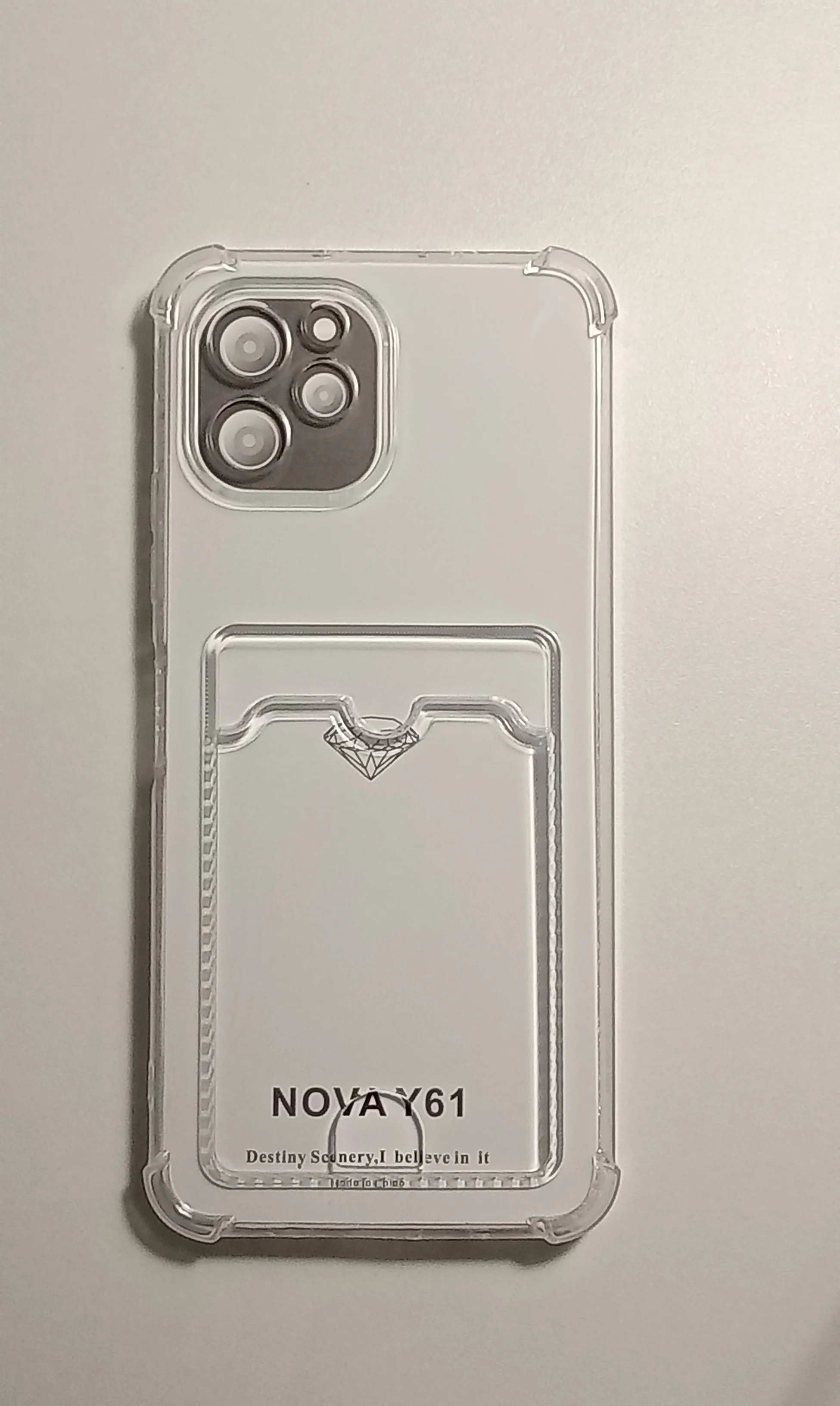 Морской чехол HUAWEI NOVA Y61 усиленные углы и карман для карт