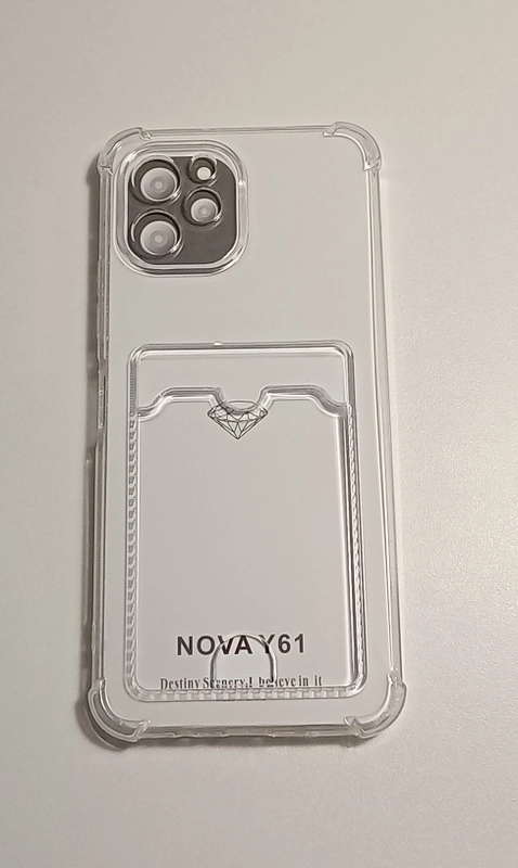 Чехол HUAWEI NOVA Y61 усиленные углы и карман для карт