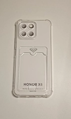 Чехол для Honor X6 / Honor X8 усиленные углы и карман для пластиковой карты