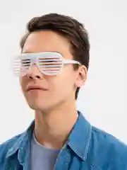 Белый светящиеся очки