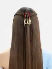 Серый заколка-краб для волос "Роза"