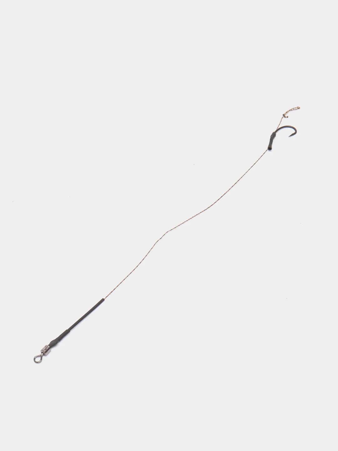 Крючок Curve Shank Hook с поводком и волосяной оснасткой (Карповый монтаж), 2 шт