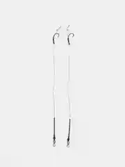 Крючок Curve Shank Hook с поводком и волосяной оснасткой (Карповый монтаж), 2 шт