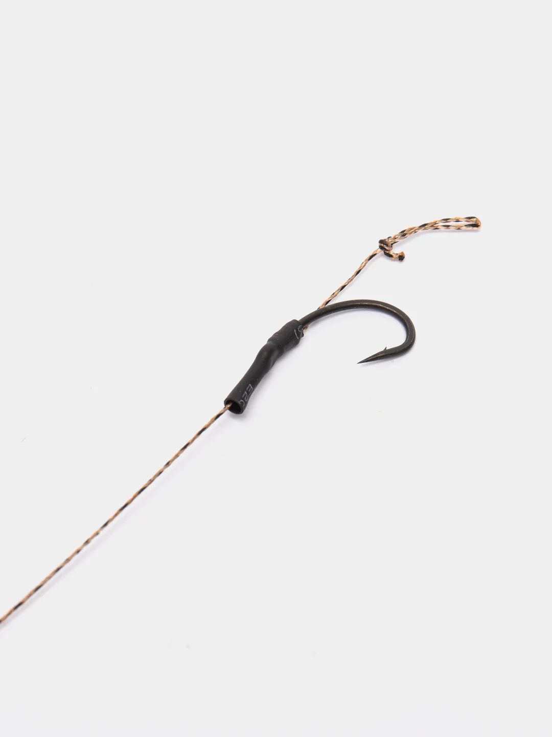 Крючок Curve Shank Hook с поводком и волосяной оснасткой (Карповый монтаж), 2 шт