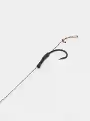Крючок Curve Shank Hook с поводком и волосяной оснасткой (Карповый монтаж), 2 шт