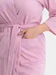Розовый халат женский домашний