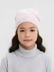 Коралловый демисезонная шапка для девочки 3-7 лет. Шапка для девочки на осень